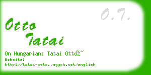otto tatai business card